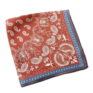 Pañuelo de seda, satén o algodón personalizado con estampado digital rotatorio por sublimación para mujer, pañuelo para el cuello, bandana personalizada con estampado Paisley, pañuelo suave para la cabeza. - Product Image 3