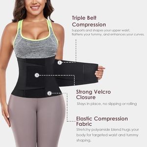 Waist <b>Trainer</b> Belt Durable Fitness Sweat Belt Lightweight Compression Workout Wear OEM Wholesale Supply - Product Image 3