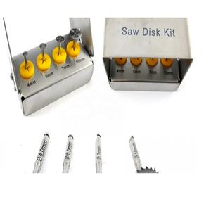 Kit de instrumentos de implantes quirúrgicos dentales manuales, discos de sierra de acero para expansor de hueso, elevación sinusal - Product Image 1