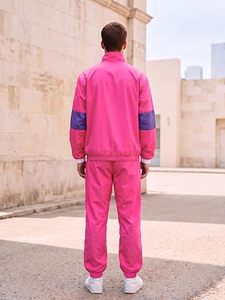 Ensemble de survêtement personnalisé en mélange de coton, respirant, durable, écologique, coupe ample, pour le sport, les loisirs et le streetwear - Product Image 4