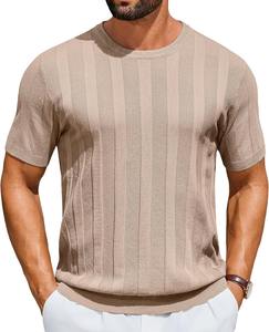 Camiseta Personalizada para Hombre, Algodón y Elastano, 180g, Moda, Fitness, Ropa Deportiva Informal, Logotipo Privado, Diseño Liso, Cómoda y Duradera - Product Image 3