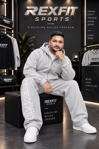 Ensemble survêtement personnalisé en molleton de coton avec sweat à capuche zippé et pantalon de jogging, style streetwear, vente en gros, fabricant de vêtements - Product Image 5