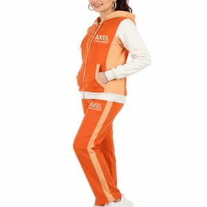Conjunto Deportivo para Mujer, Personalizado, con Chaleco de Forro Polar con Cierre y Pantalones Jogger, Dos Piezas, Fabricante OEM, Ajuste Cómodo, Cintura Elástica Lateral - Product Image 4