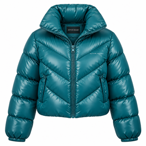 Chaqueta Acolchada de Invierno OEM con Cierre, Cuello y Relleno de Algodón, Bordado Personalizado, 100% Poliéster Ecológico, Camuflaje, Estilo Urbano - Product Image 5