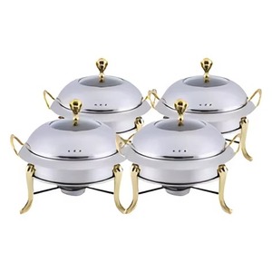 Metal Chafing Dish with Lid Handmade Food <b>Warmer</b> Luxury Contemporary for <b>Buffets</b> Wedding Parties India Factory Price - Product Image 1