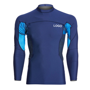 New Arrival Plain Custom Printed No Gi Men's Rash Guard <b>Compression</b> <b>Shirts</b> Breathable Spandex/Polyester Skinny Fit Wholesale - Product Image 1