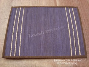 Natural Handwoven stripe Design <b>Table</b> <b>Mat</b> Bannana cora Handmade Placemat dining <b>table</b> <b>mat</b> - Product Image 3