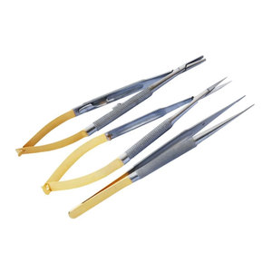 Juego de Microcirugía Profesional, Portaagujas con Punta de Carburo de Tungsteno y Tijeras Microquirúrgicas de Precisión, Alta Precisión - Product Image 1