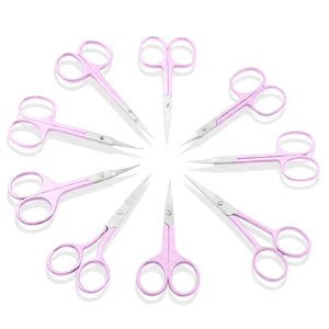 Ciseaux à sourcils en acier inoxydable personnalisés avec pointe fine, aspect premium, série Executive pour une coupe précise et un contrôle maximal - Product Image 3