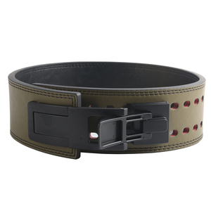 Ceinture de musculation en cuir robuste et imperméable de 10 mm avec boucle à levier pour entraînement de force en salle de sport – Vente en gros usine - Product Image 2