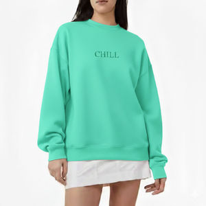 Sudadera informal de cuello alto para mujer, de forro polar, que ofrece calidez, suavidad y un ajuste elegante para el uso diario en otoño e invierno, duradera. - Product Image 1