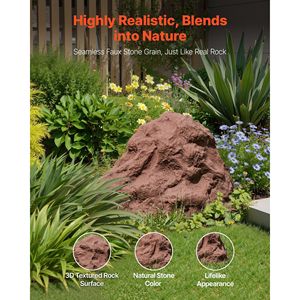 Copertura per Pozzo in Finta Roccia Realistica con Texture Naturale, Leggera e Resistente alle Intemperie, in Poliresina, per Esterni - Product Image 2