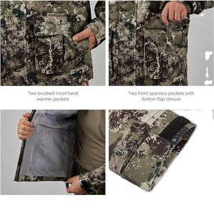 Veste de chasse pour homme, respirante, imperméable, couleurs personnalisées, capuche, veste tactique de chasse en softshell, service OEM - Product Image 6