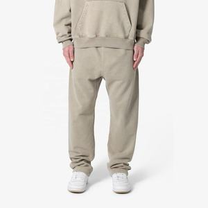 Pantalones de chándal para hombre, estilo urbano, con cremallera personalizada, de alta calidad, corte regular, tela de estambre transpirable, antiarrugas, a la cadera - Product Image 1