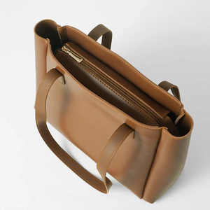 Bolsos Tote Extra Grandes de Color Sólido con Cierre Abierto y Logotipo Personalizado, Última Moda para Mujer, Estilo Nuevo, Baratos, de Diseñador, Gran Venta - Product Image 6