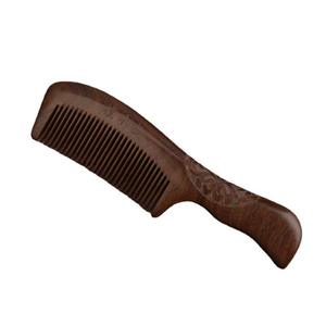 Peine de Madera Natural de Dientes Finos para Desenredar el Cabello, Ecológico, Hecho a Mano, de TIMELESS, la Mejor Oferta - Product Image 1