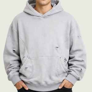 Bulk Production Custom Cotton Fleece Hoodies Wholesale OEM Manufacturer Private <b>Label</b> Heavyweight Pullover Supplier - Product Image 1