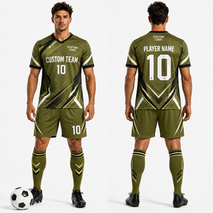 Conjunto de Uniforme de Fútbol para Equipo: Camiseta, Pantalones Cortos y Calcetines - Pedido ODM, Ropa Deportiva, Kit Completo con Diseño a Juego y Costuras Reforzadas - Product Image 5