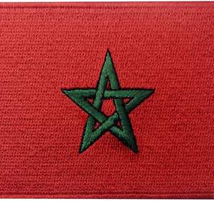 Parche Bordado con la Bandera de Marruecos, para Coser o Planchar, Nacional Marroquí - Product Image 2