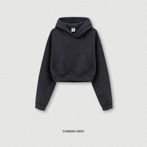 Sudadera Corta Deportiva Vintage a la Moda, Sudadera Corta de Alta Calidad para Mujer, Ajustada, de Color Sólido, de Manga Larga, Informal - Product Image 4