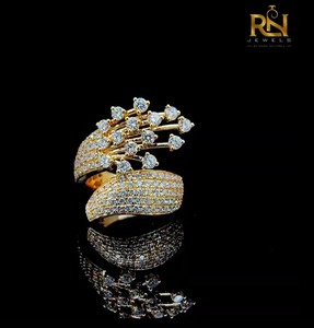 Anillo de Diamantes Cultivados en Laboratorio, Diseño Circular, Oro Sólido, Banda con Incrustaciones, Estilo Comet Spray, Varias Formas, Lujoso, para Hombre, OEM, ODM, Venta al Por Mayor, Suministro B2B - Product Image 5