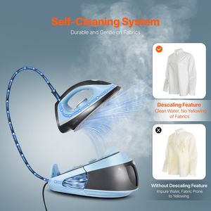 1700W ferro elettrico 1.8L grande capacità serbatoio dell'acqua in lega di alluminio per smalto in ceramica piastra di chiusura automatica 4 stiratura - Product Image 4