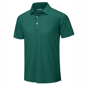 Whole Sale Customize Mens Green for <b>Shirt</b> <b>Half</b> Sleeve Solid Color Casual <b>Button</b> Down Jersey Fabric 100% Cotton 240g Regular Fit - Product Image 1