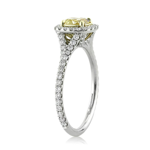 Anillo de Compromiso de Diamantes de Corte Brillante Redondo en Oro Sólido de 18K para Mujer, Chapado en Rodio, Estilo Corona Clásica - Product Image 3