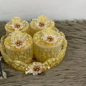 Premium Handcrafted Eco-Friendly Resin Moisture-Proof Dry Fruit Serving <b>Set</b> Decorative Kitchen <b>Canister</b> Collection Candy Storage - Product Image 5