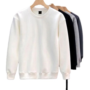 Sweat-shirt pour homme à col rond, coupe ample, style coréen, couleur unie, broderie personnalisée du logo OEM, prix d'usine Chine Bangladesh - Product Image 1