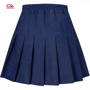 Jupe plissée scolaire de haute qualité pour filles, uniforme à carreaux, courte, en coton et laine, couleurs personnalisables, vente en gros - Product Image 3