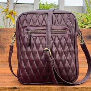 Bolso bandolera de cuero genuino acolchado hecho a mano de primera calidad, bandolera de moda con diseño Floral, novedad - Product Image 5