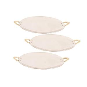 Authentic Vintage Round Copper <b>Dinnerware</b> <b>Sets</b> Platter Tray Tawa Tableware Durable Dishwasher Safe - Product Image 3