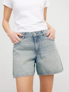 Shorts de mezclilla casuales de verano para mujer, a la moda, de talle alto, holgados, de mezclilla, suministro personalizado al por mayor - Product Image 3