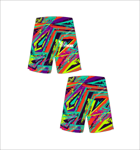 Shorts de bain pour hommes à imprimé géométrique, séchage rapide, taille élastique, décontractés, longueur courte, sublimation, vêtements de sport, vente en gros - Product Image 1