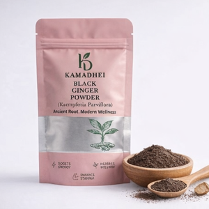 Poudre de gingembre noir 100% naturelle 100g, complément alimentaire à base de racine de Kaempferia Parviflora de qualité supérieure pour l'énergie, la résistance, la force et la vitalité - Product Image 1