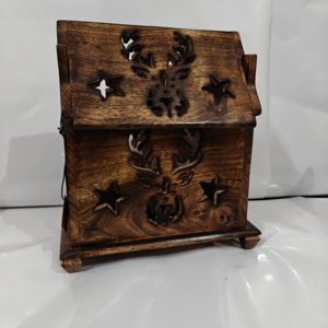 Wooden house Wooden house lamp Hut lamp Home decor <b>light</b> item decor item - Product Image 1