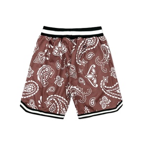 Pantalones Cortos Deportivos de Baloncesto con Estampado Floral Casual de Alta Calidad, al por Mayor, Bordados, Transpirables, de Malla, de Secado Rápido, 100% Poliéster, Personalizados - Product Image 6