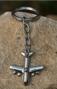 Llavero de Avión con Mosquetón de Latón Náutico, Diseño de Aeronave Vintage, Hecho a Mano, Grabado en Relieve, Tono Dorado, Regalo de Aviación para Hombres Viajeros - Product Image 5