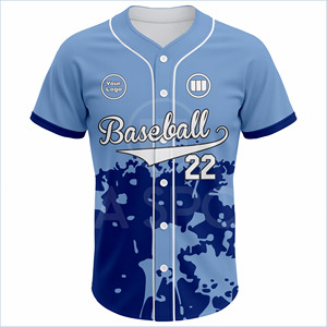 Ensemble d'uniformes de baseball personnalisés en gros, légers, anti-humidité, maillot sublimé, tenue d'équipe, extensibles dans les quatre sens, pour l'été, OEM - Product Image 2