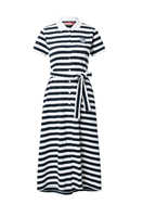 Jupe longue plissée décontractée en tricot à sequins et rayures, taille haute élastique, 100 % coton, coupe trompette/sirène, avec ceinture, pour femme