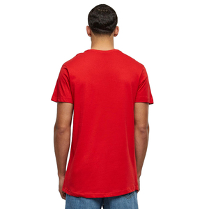 T-shirt rouge à manches courtes pour homme, col rond, coupe classique, couleur unie, jersey de coton, tee-shirt basique - Product Image 2