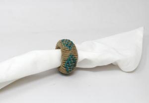 Anillos de Servilleta Redondos Ecológicos de Bambú y Yute para Bodas Clásicas - Product Image 4