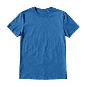Camiseta de Hombre Azul 100% Algodón, Casual, Manga Corta, Secado Rápido, Transpirable, para Uso Diario, Estilo Urbano, Suave - Product Image 1
