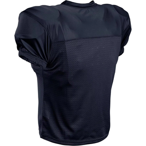Camiseta de Fútbol Americano de Manga Corta con Cuello en V Azul para Hombre, Ropa Deportiva Transpirable de Poliéster, Corte Regular, para Todas las Temporadas - Product Image 3