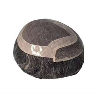 Peluca de Cabello Remy con Frente de Encaje Mono para Hombre, la Más Vendida, Encaje HD Transparente, Peluca de Cabello Humano de Alta Calidad Taz Hair Bangladesh - Product Image 4