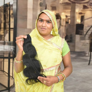 Best Quality Raw Indian Virgin Remy <b>Hair</b> Bundles Wavy Body Wave Weft Light <b>Color</b> Dyed Human <b>Hair</b> <b>Extensions</b> No Shedding No - Product Image 1