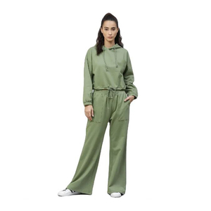 Chándal Ligero con Capucha para Mujer, de Secado Rápido, 100% Algodón, Transpirable, para Uso en Exteriores en Invierno, Diseño Sólido, Precio Bajo - Product Image 1