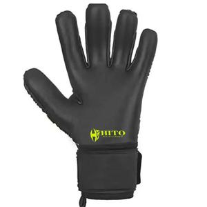 Gants de gardien de but de qualité supérieure avec impression en silicone au dos et contact de la paume avant, sangle attachée, design et couleur personnalisés - Product Image 3