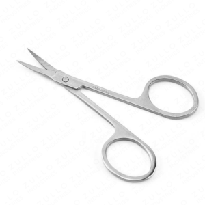 Ciseaux à cuticules argentés de qualité supérieure en acier inoxydable, outil de manucure professionnel à pointe fine pour salon, vente en gros - Product Image 3